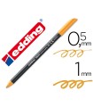 Rotulador edding punta fibra 1200 naranja neon n.66 punta de fibra 0,5 mm