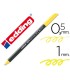 Rotulador edding punta fibra 1200 amarillo neon n65 punta de fibra 05 mm