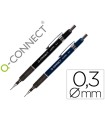 Portaminas q-connect kappa 0,3 mm sujecion de caucho