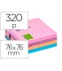 Bloc de notas adhesivas quita y pon q connect con 320 hojas 76x76mm