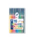 Rotulador staedtler triplus color 323 estuche de 10 unidades colores surtidos