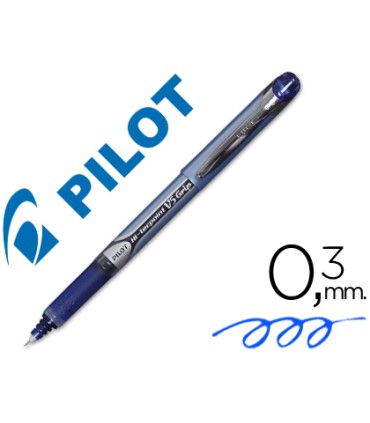 Rotulador pilot punta aguja v 5 grip azul 05 mm