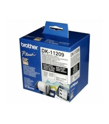 Etiqueta adhesiva brother dk11209 tamano 62x29 mm para impresoras de etiquetas solo 1050 n 1060n 800 etiq 