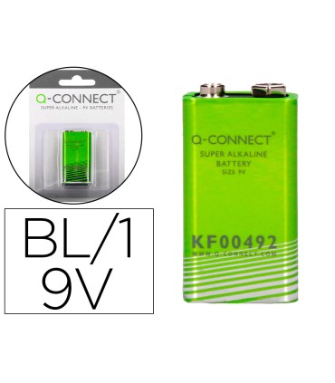 Pila q connect alcalina 9v blister con 1 unidad