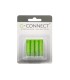 Pila q connect alcalina aaa blister con 4 unidades