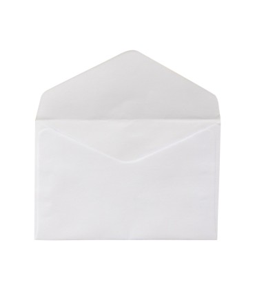 Sobre liderpapel n21 blanco c6 114x162 mm engomado solapa de pico caja de 500 unidades