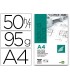 Bloc papel vegetal liderpapel encolado 210x297mm 50 hojas 95g m2