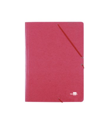 Carpeta liderpapel gomas a3 3 solapas carton prespan roja