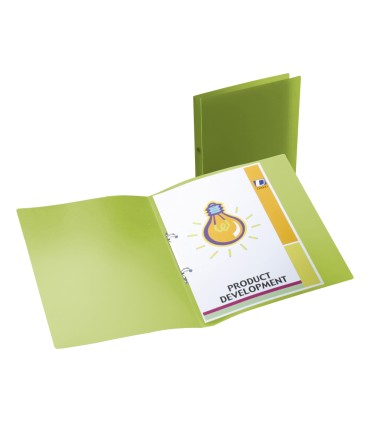 Carpeta liderpapel 2 anillas redondas mini 15 mm 49073 polipropileno din a4 verde translucido