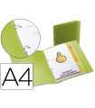 Carpeta liderpapel 2 anillas redondas mini 15 mm 49073 polipropileno din a4 verde translucido