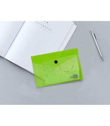 Carpeta liderpapel dossier broche 44223 polipropileno din a7 verde translucido