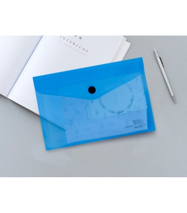 Carpeta liderpapel dossier broche 44232 polipropileno din a6 azul translucido