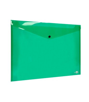 Carpeta liderpapel dossier broche 44243 polipropileno din a3 verde translucido