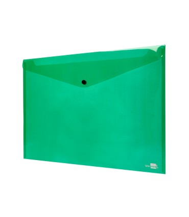 Carpeta liderpapel dossier broche 44243 polipropileno din a3 verde translucido