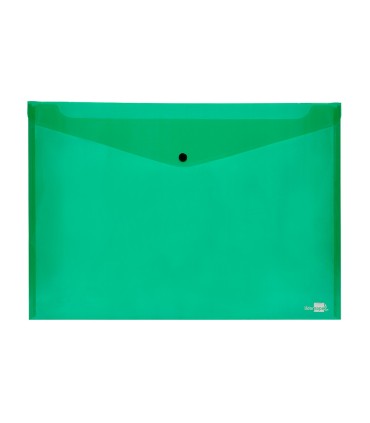 Carpeta liderpapel dossier broche 44243 polipropileno din a3 verde translucido