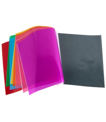 Bloc trabajos manuales liderpapel celofan 240x315mm 10 hojas colores surtidos