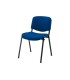 Silla apilable q connect brazos cortos tapizada sin ruedas 910 mm alto 460mm largo440 mm profundidad azul