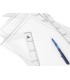 Bloc dibujo liderpapel lineal espiral 230x325mm 20 hojas 130 gr m2 con recuadro perforado