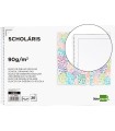 Bloc dibujo liderpapel escolar espiral 230x325mm 20 hojas 90 gr/m2 con recuadro