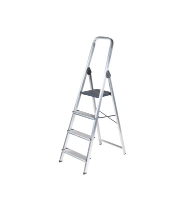 Escalera q connect de aluminio 4 peldanos 860x462x1470 mm peso maximo 150 kg en 131