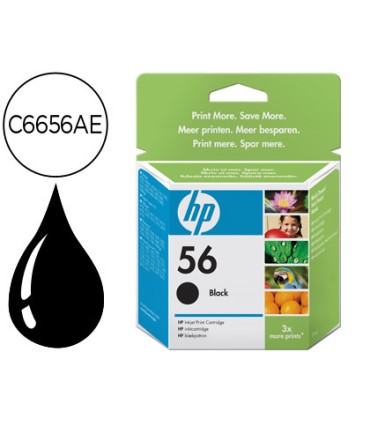 Ink jet hp n56 negro dj 450 5550 5152 5500 5600 5650 5800 5850 9650 9670 9680 ps serie 7000 7260 psc1110 1310 1315