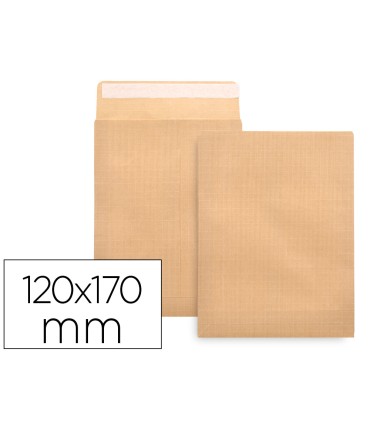 Sobre liderpapel bolsa n2 kraft salarios 120x170 mm tira de silicona caja de 1000 unidades