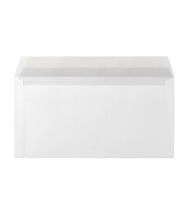 Sobre liderpapel n4 blanco americano ventana derecha 115x225mm tira silicona open system caja de 500 unidades