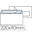 Sobre liderpapel n.3 blanco din americano ventana derecha 110x220mm tira de silicona system open caja de 500 unidad