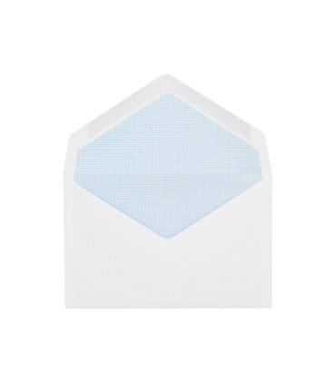 Sobre liderpapel n1 blanco minimo normalizado 90x140mm engomado solapa de pico caja de 500 unidades