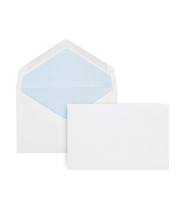 Sobre liderpapel n1 blanco minimo normalizado 90x140mm engomado solapa de pico caja de 500 unidades