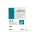 Papel verjurado liderpapel a4 120g m2 blanco paquete de 100 hojas