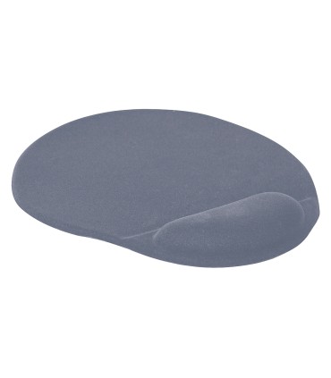 Alfombrilla para raton q connect con reposamunecas ergonomica de gel gris oscuro 262x225x25 mm