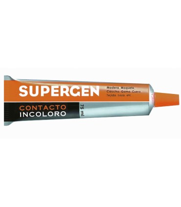 Pegamento supergen contacto incoloro 75 ml unidad