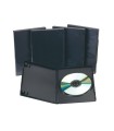 Caja dvd q-connect -con interior negro -pack de 5 unidades