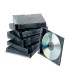 Caja de cd q connect slim con interior negro pack de 25 unidades