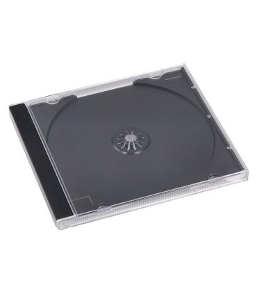 Caja de cd q connect con interior negro pack de 10 unidades