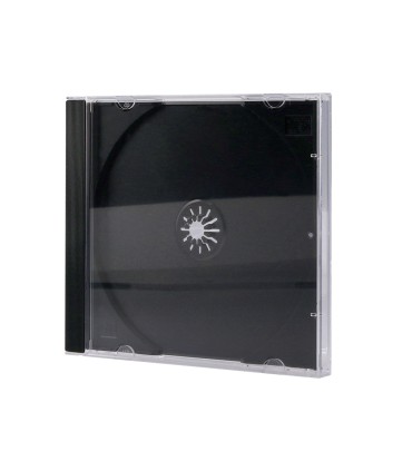 Caja de cd q connect con interior negro pack de 10 unidades