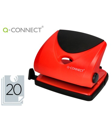 Taladrador q connect kf02156 rojo abertura 2 mm capacidad 20 hojas