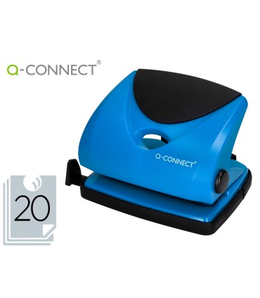 Taladrador q connect kf02155 azul abertura 2 mm capacidad 20 hojas