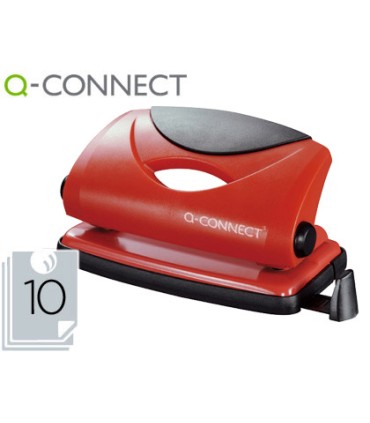 Taladrador q connect kf02154 rojo abertura 1 mm capacidad 10 hojas