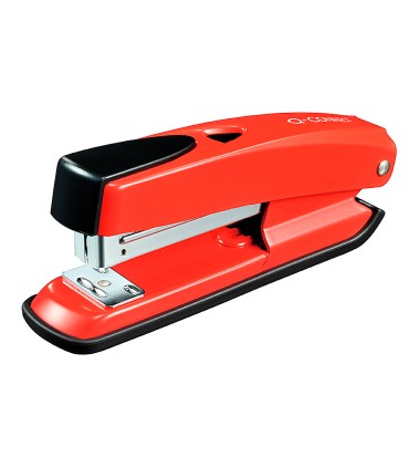 Grapadora q connect kf02152 plastico abs roja capacidad 20 hojas