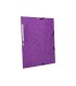 Carpeta q connect gomas kf02171 carton simil prespan solapas 320x243 mm violeta