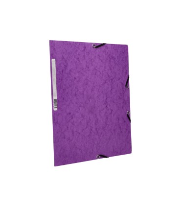 Carpeta q connect gomas kf02171 carton simil prespan solapas 320x243 mm violeta