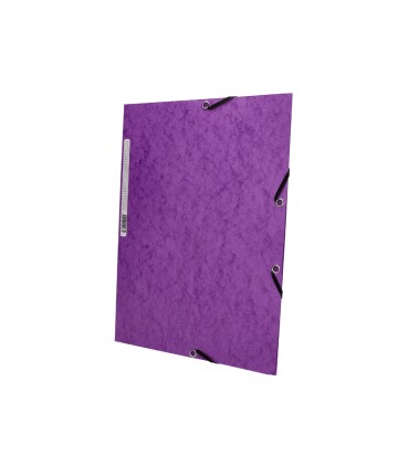 Carpeta q connect gomas kf02171 carton simil prespan solapas 320x243 mm violeta