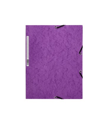 Carpeta q connect gomas kf02171 carton simil prespan solapas 320x243 mm violeta