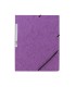 Carpeta q connect gomas kf02171 carton simil prespan solapas 320x243 mm violeta