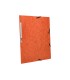 Carpeta q connect gomas kf02170 carton simil prespan solapas 320x243 mm naranja