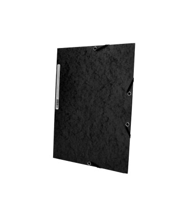 Carpeta q connect gomas kf02169 carton simil prespan solapas 320x243 mm negra