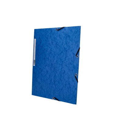 Carpeta q connect gomas kf02167 carton simil prespan solapas 320x243 mm azul