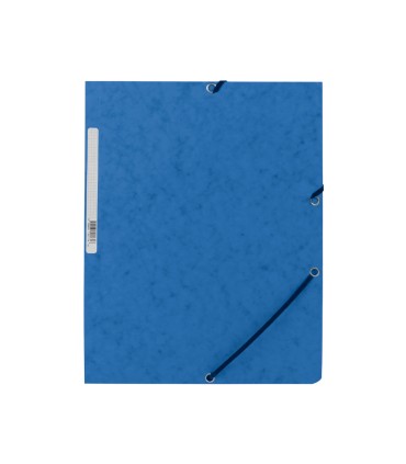 Carpeta q connect gomas kf02167 carton simil prespan solapas 320x243 mm azul